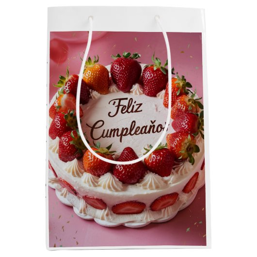 Feliz cumpleaños mittlere geschenktüte (Vorderseite)