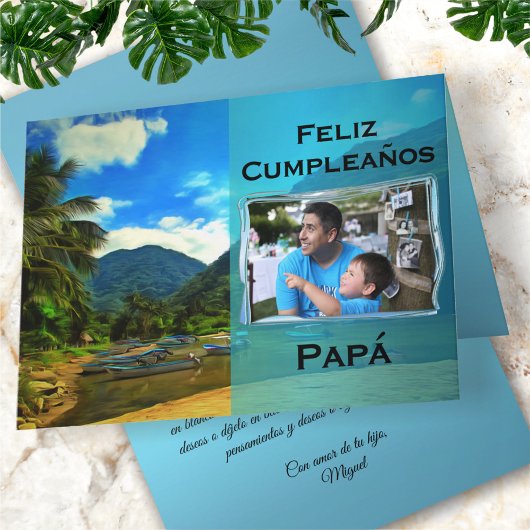 Feliz Cumpleaños Papá Mismaloya River 0344 Karte