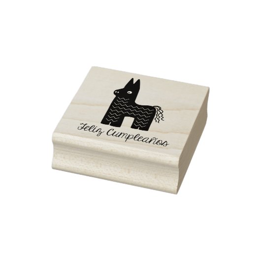 Feliz Cumpleaños Piñata Geburtstagskautschuk Brief Gummistempel (Stempel)