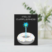 Feliz Cumpleanos Postkarte (Stehend Vorderseite)