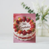 Feliz Cumpleaños Postkarte (Stehend Vorderseite)