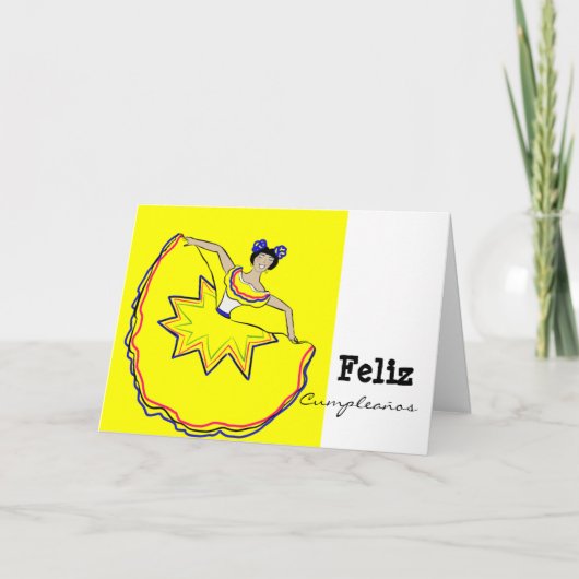 Feliz Cumpleaños - Que Cumplas Muchos Más Karte (Vorderseite)