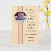 Feliz Cumpleaños Querida Hermana Karte (Gelbe Blume)