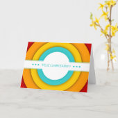 Feliz cumpleanos retro karte (Gelbe Blume)