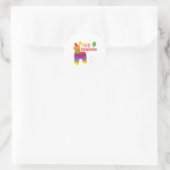 Feliz Cumpleanos Runder Aufkleber (Tasche)