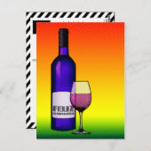 Feliz cumpleanos salud postkarte (Vorne/Hinten)