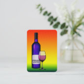 Feliz cumpleanos salud visitenkarte (Stehend Vorderseite)