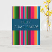 Feliz Cumpleaños Spanisch Mexikanischer Blanket Ge Karte (Gelbe Blume)