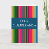 Feliz Cumpleaños Spanisch Mexikanischer Blanket Ge