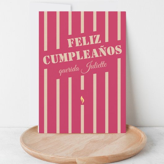 Feliz cumpleaños spanische Geburtstagskarte