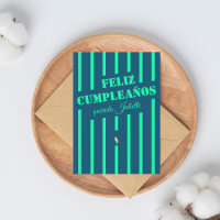 Feliz cumpleaños spanische Geburtstagskarte