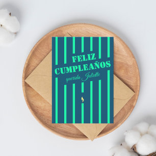 Feliz cumpleaños spanische Geburtstagskarte