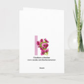 "feliz cumpleaños" Spanische Geburtstagskarte Karte (Rückseite)