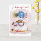 ¡ Feliz Cumpleaños spanische Karte (Gelbe Blume)