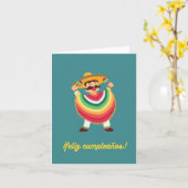 ¡Feliz cumpleaños, Spanischer Geburtstag Karte (Gelbe Blume)