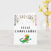 Feliz cumpleaños Spanischer Geburtstag Karte (Gelbe Blume)