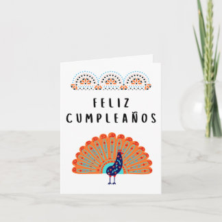 Feliz cumpleaños Spanischer Geburtstag Karte