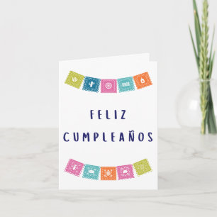 Feliz cumpleaños Spanischer Geburtstag Karte