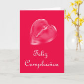 Feliz Cumpleaños spanischer Geburtstag mit Karte (Gelbe Blume)