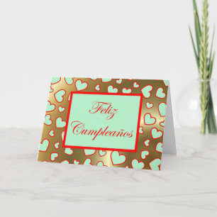 Feliz Cumpleaños Spanischer Geburtstag mit Liebe Karte