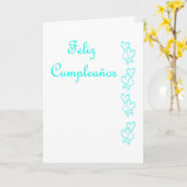 Feliz Cumpleaños Spanischer Geburtstag mit Liebe Karte (Gelbe Blume)