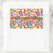 Feliz cumpleaños, spanischer Geburtstag Rechteckiger Aufkleber (Tasche)