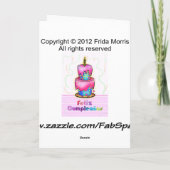 Feliz cumpleaños Spanischer Spaß Geburtstagskuchen Karte (Rückseite)