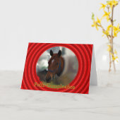 Feliz Cumpleaños Spanish Birthday with horse Karte (Gelbe Blume)