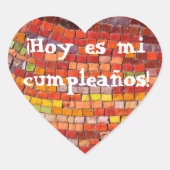 Feliz Cumpleanos Sticker (Vorderseite)