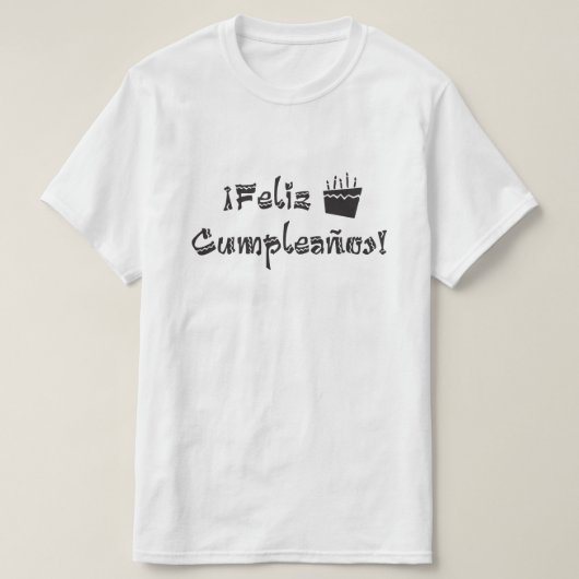Feliz cumpleanos T-Shirt (Design vorne)