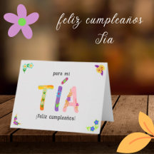 Feliz Cumpleaños Tía Whimsistische Briefe zum Gebu