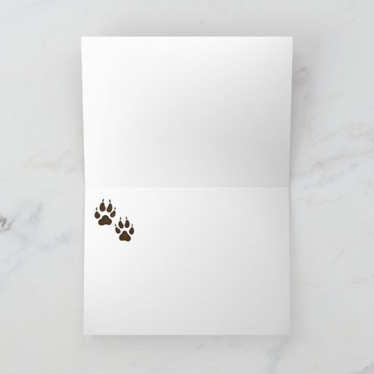 Feliz cumpleaños, Wolf, Wölfe, Tier Karte (Innenseite)