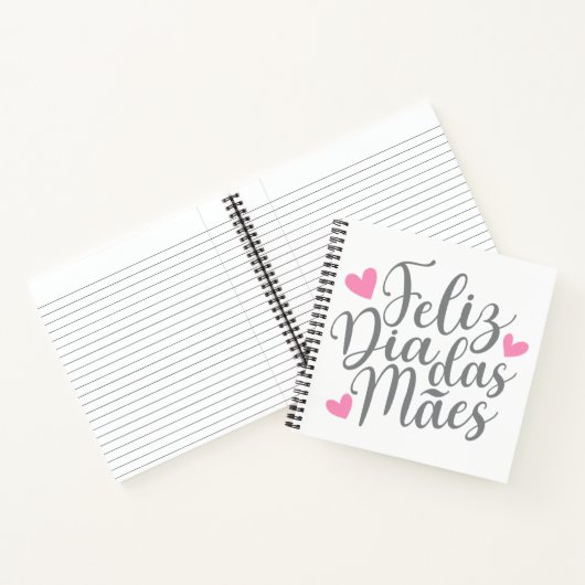 Feliz Dia Das Mães glücklich Muttertag | Notebook Notizblock (Innenseite)