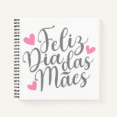 Feliz Dia Das Mães glücklich Muttertag | Notebook Notizblock (Vorderseite)