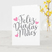 Feliz Dia Das Mães Muttertag| Grußkarte Karte (Gelbe Blume)