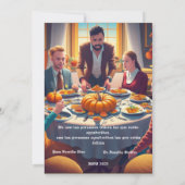Feliz Dia de Accion de Gracias Einladung (Rückseite)