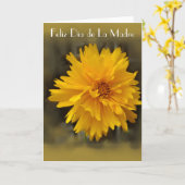 Feliz Dia de la Madre 7 Karte (Gelbe Blume)