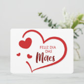 Feliz Dia De La Madre Feiertagskarte (Stehend Vorderseite)