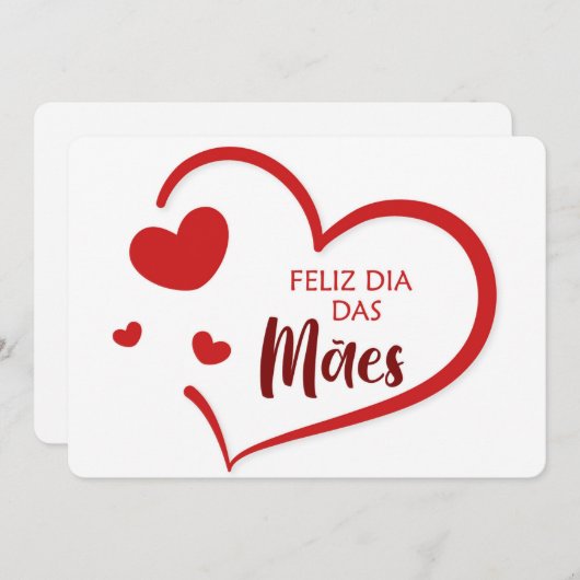 Feliz Dia De La Madre Feiertagskarte (Vorne/Hinten)