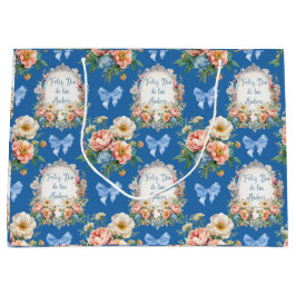 Feliz Dia De Las Madres Azul Ceruleo Große Geschenktüte