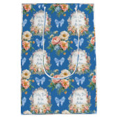 Feliz Dia De Las Madres Azul Ceruleo Mittlere Geschenktüte (Rückseite)