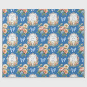 Feliz Dia De Las Madres Azul Geschenkpapier (Flach)