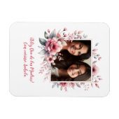 Feliz Día de las Madres Custom Foto Spanisch Magnet (Horizontal)