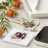 Feliz Día de las Madres Custom Foto Spanisch Schlüsselanhänger (Vorderseite rechts)