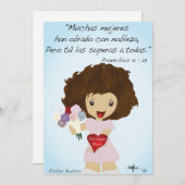 Feliz Día de las Madres Dankeskarte (Vorne/Hinten)