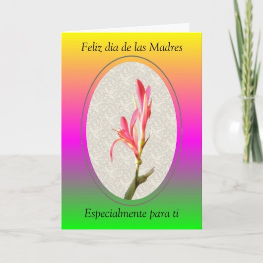 Feliz dia de las Madres, Especialmente.. Karte (Vorderseite)