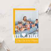 Feliz Dia de las Madres Spanische Flachgrüßkarte Karte (Vorderseite/Rückseite Beispiel)