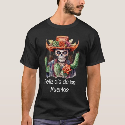 Feliz día de los Muertos T - Shirt (Vorderseite)