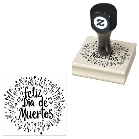 ☠️ Feliz Día de Muertos Gummistempel (Stempel)