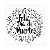 ☠️ Feliz Día de Muertos Gummistempel (Prägung)